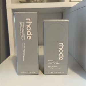 RHODE Gray Peptide Glazing Fluid & Barrier Restore Cream Duo